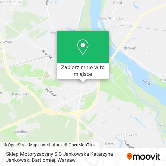 Mapa Sklep Motoryzacyjny S C Jankowska Katarzyna Jankowski Bartlomiej