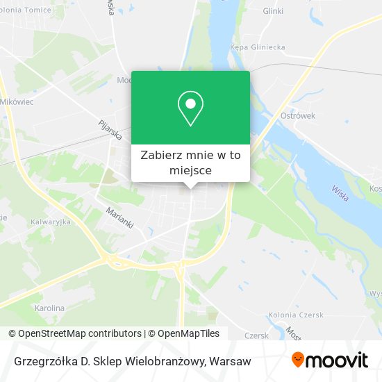 Mapa Grzegrzółka D. Sklep Wielobranżowy