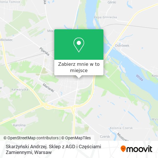 Mapa Skarżyński Andrzej. Sklep z AGD i Częściami Zamiennymi