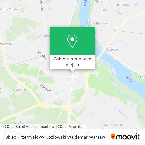 Mapa Sklep Przemysłowy Kozłowski Waldemar