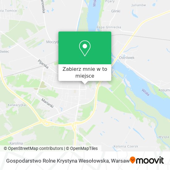 Mapa Gospodarstwo Rolne Krystyna Wesołowska