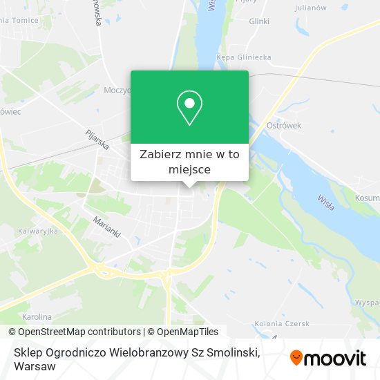 Mapa Sklep Ogrodniczo Wielobranzowy Sz Smolinski