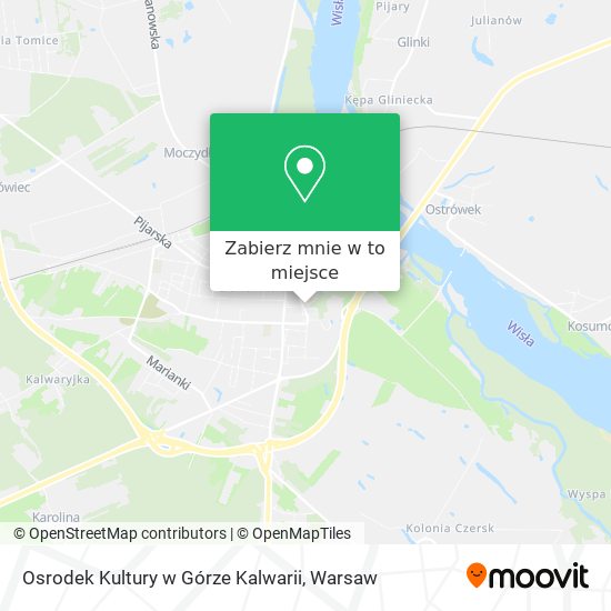 Mapa Osrodek Kultury w Górze Kalwarii