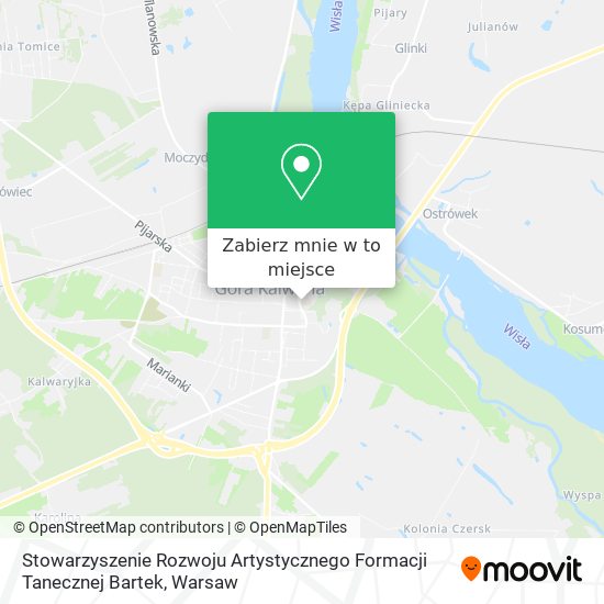 Mapa Stowarzyszenie Rozwoju Artystycznego Formacji Tanecznej Bartek