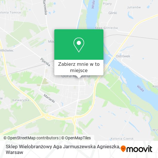 Mapa Sklep Wielobranżowy Aga Jarmuszewska Agnieszka