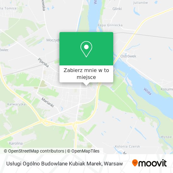 Mapa Usługi Ogólno Budowlane Kubiak Marek