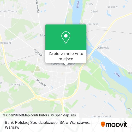 Mapa Bank Polskiej Spoldzielczosci SA w Warszawie