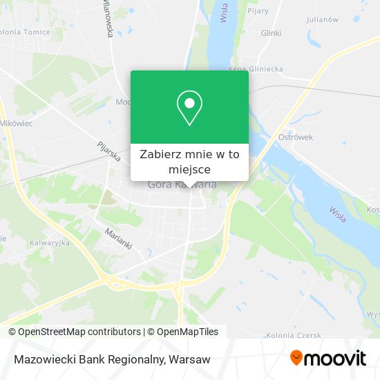 Mapa Mazowiecki Bank Regionalny