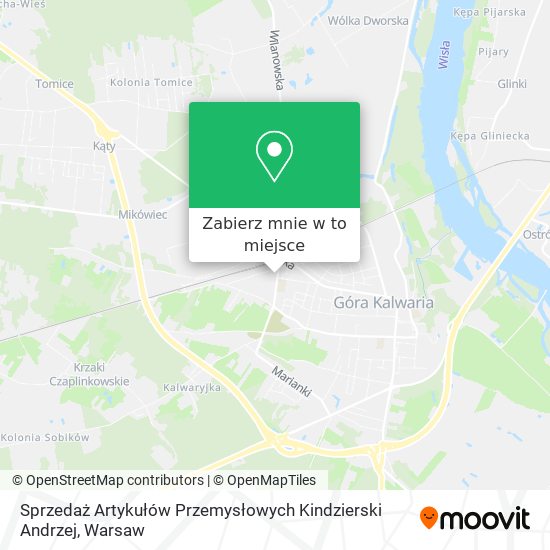 Mapa Sprzedaż Artykułów Przemysłowych Kindzierski Andrzej