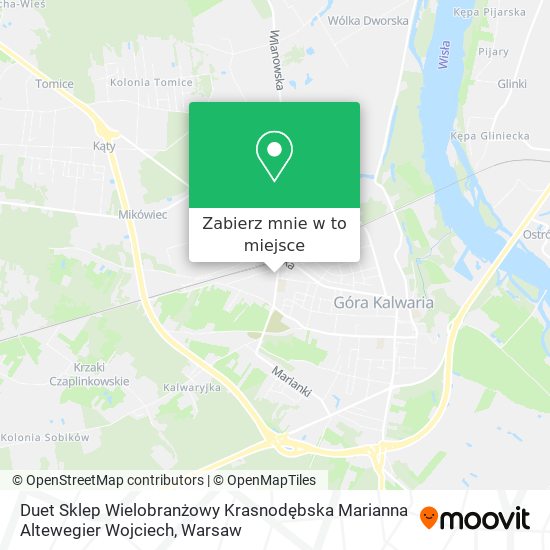 Mapa Duet Sklep Wielobranżowy Krasnodębska Marianna Altewegier Wojciech