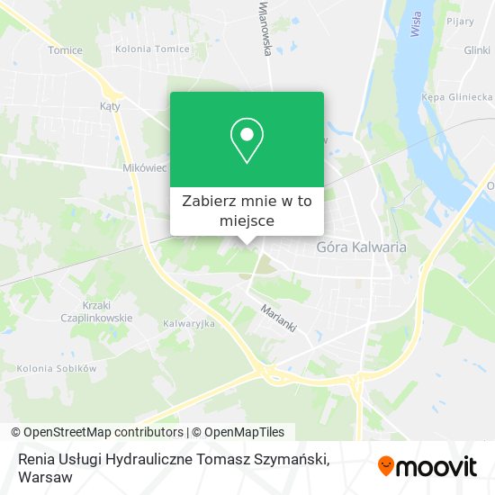 Mapa Renia Usługi Hydrauliczne Tomasz Szymański