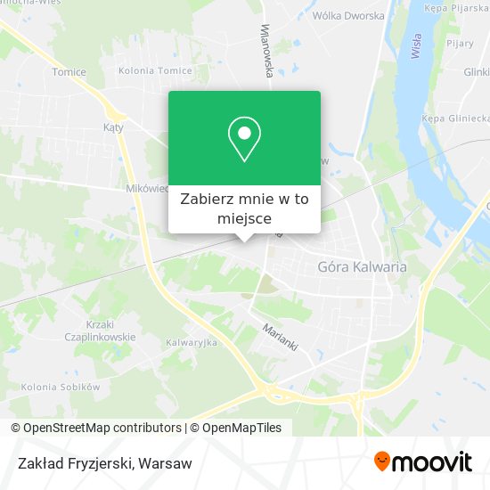 Mapa Zakład Fryzjerski