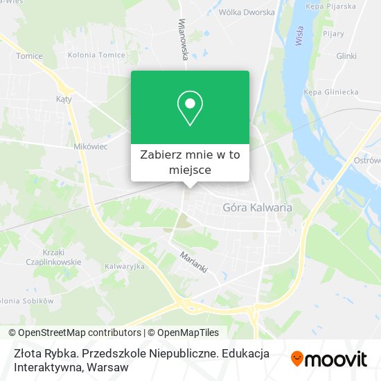 Mapa Złota Rybka. Przedszkole Niepubliczne. Edukacja Interaktywna