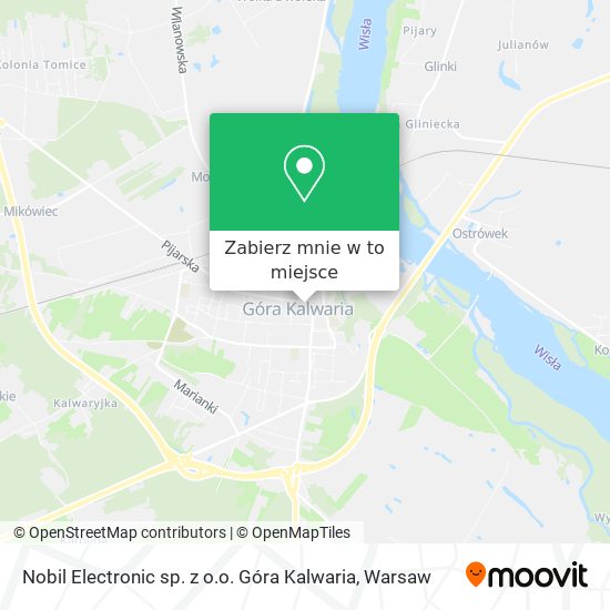 Mapa Nobil Electronic sp. z o.o. Góra Kalwaria