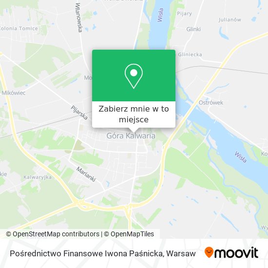 Mapa Pośrednictwo Finansowe Iwona Paśnicka