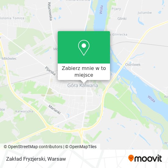 Mapa Zakład Fryzjerski