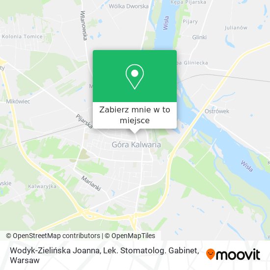 Mapa Wodyk-Zielińska Joanna, Lek. Stomatolog. Gabinet