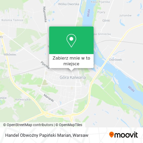 Mapa Handel Obwoźny Papiński Marian