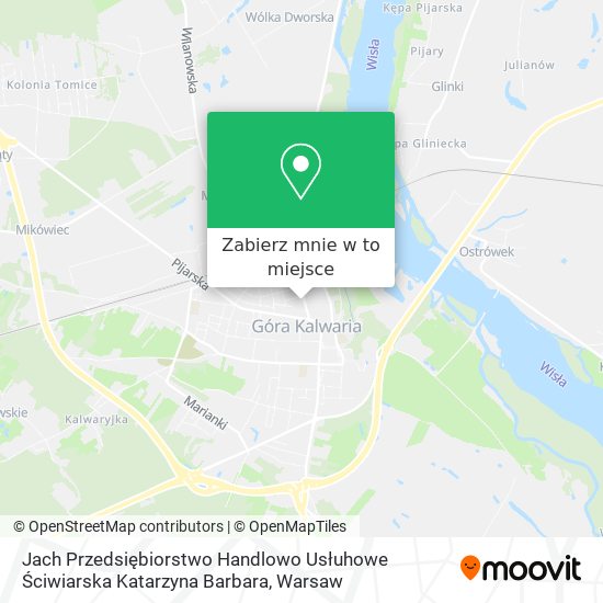 Mapa Jach Przedsiębiorstwo Handlowo Usłuhowe Ściwiarska Katarzyna Barbara