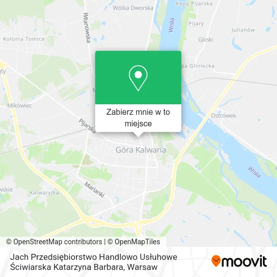 Mapa Jach Przedsiębiorstwo Handlowo Usłuhowe Ściwiarska Katarzyna Barbara