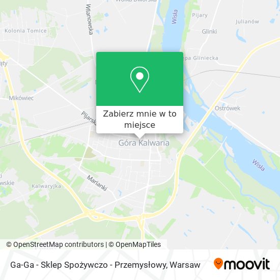 Mapa Ga-Ga - Sklep Spożywczo - Przemysłowy