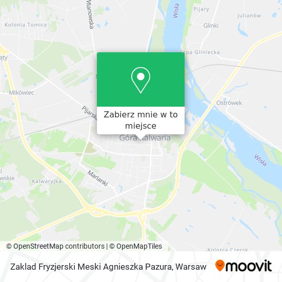 Mapa Zaklad Fryzjerski Meski Agnieszka Pazura