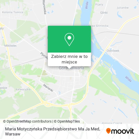 Mapa Maria Motyczyńska Przedsiębiorstwo Ma Ja Med