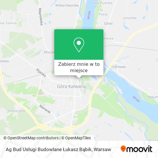 Mapa Ag Bud Usługi Budowlane Łukasz Bąbik