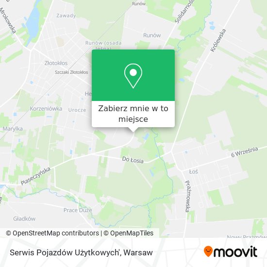 Mapa Serwis Pojazdów Użytkowych'