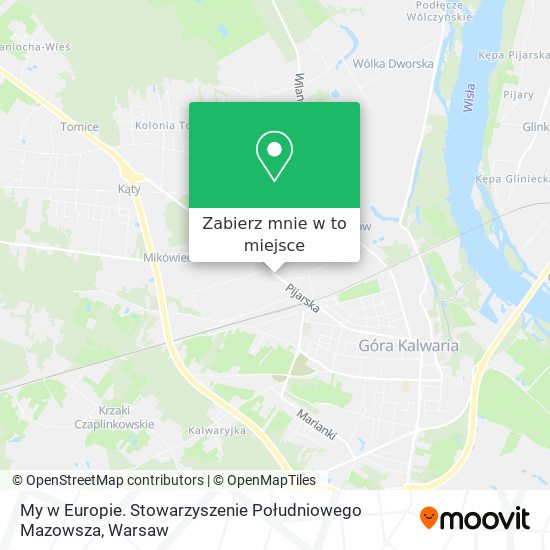 Mapa My w Europie. Stowarzyszenie Południowego Mazowsza