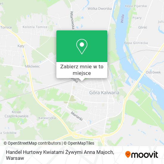 Mapa Handel Hurtowy Kwiatami Żywymi Anna Majoch