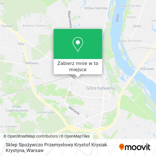 Mapa Sklep Spożywczo Przemysłowy Krystof Krysiak Krystyna