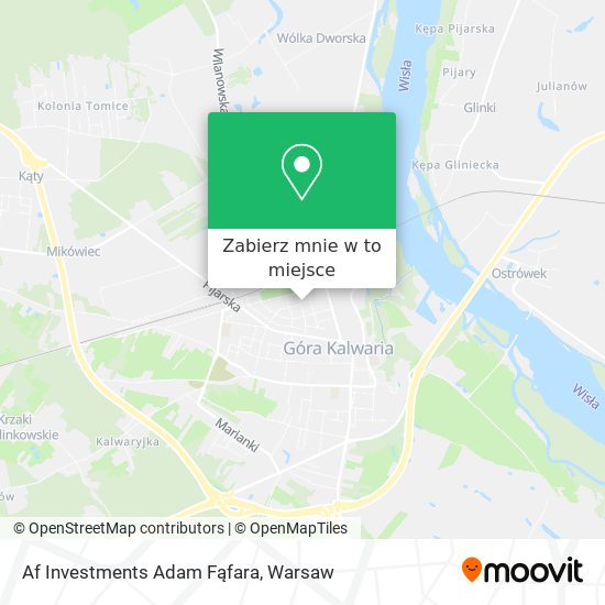 Mapa Af Investments Adam Fąfara