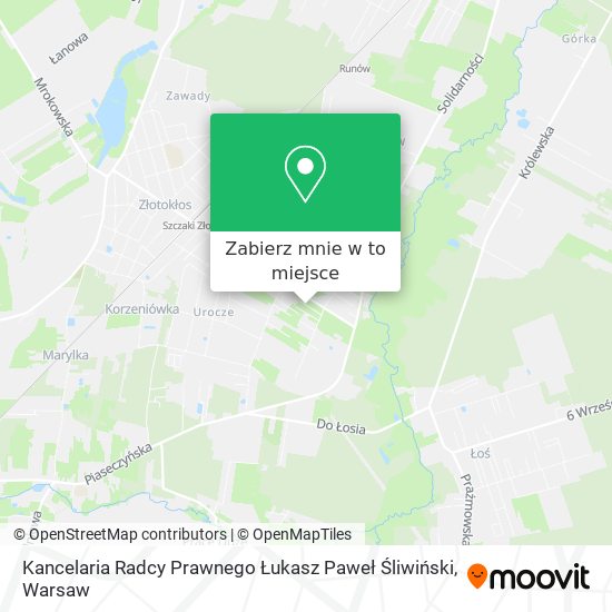 Mapa Kancelaria Radcy Prawnego Łukasz Paweł Śliwiński