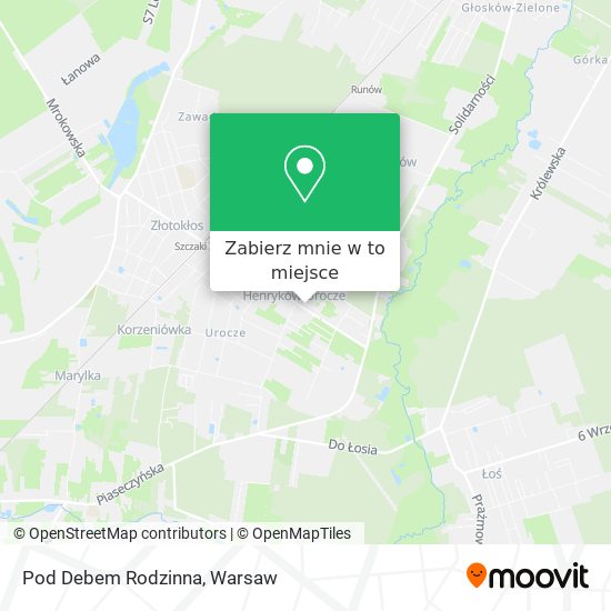 Mapa Pod Debem Rodzinna