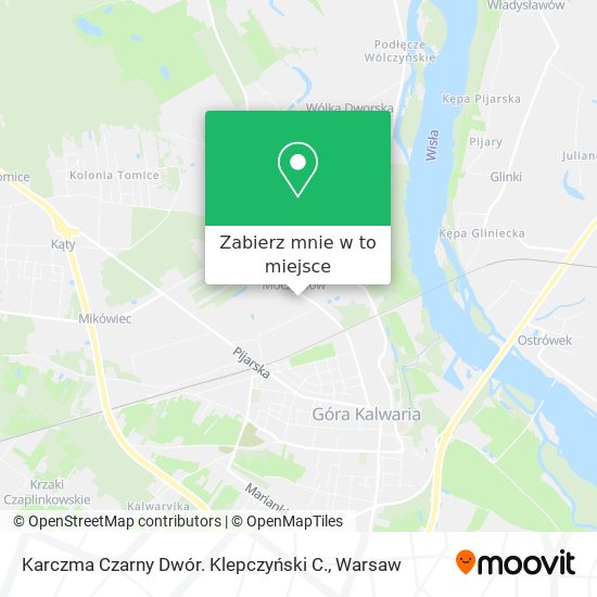 Mapa Karczma Czarny Dwór. Klepczyński C.