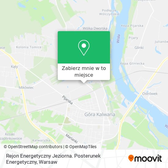 Mapa Rejon Energetyczny Jeziorna. Posterunek Energetyczny