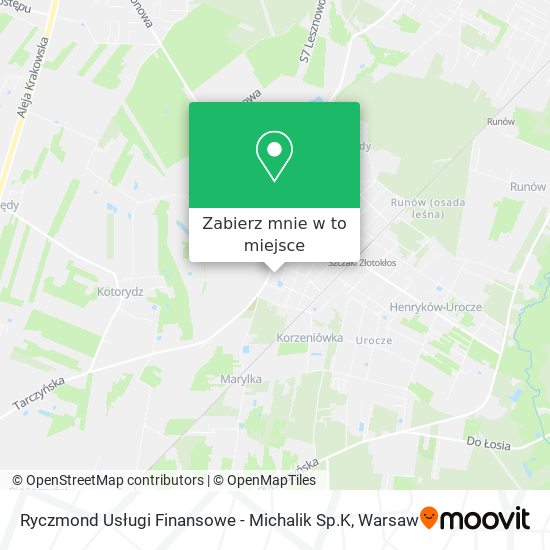 Mapa Ryczmond Usługi Finansowe - Michalik Sp.K