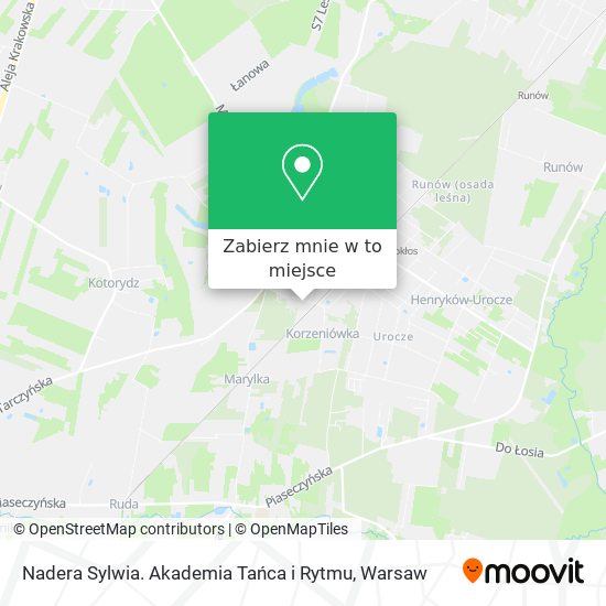 Mapa Nadera Sylwia. Akademia Tańca i Rytmu