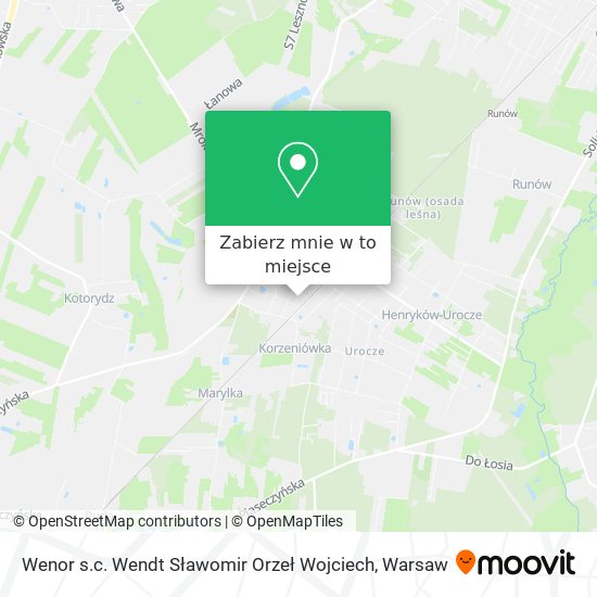 Mapa Wenor s.c. Wendt Sławomir Orzeł Wojciech