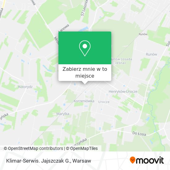 Mapa Klimar-Serwis. Jajszczak G.