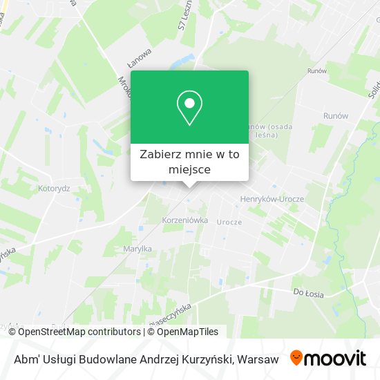 Mapa Abm' Usługi Budowlane Andrzej Kurzyński