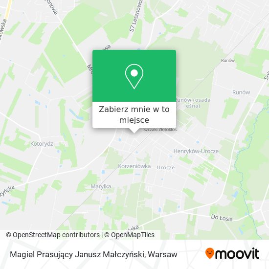 Mapa Magiel Prasujący Janusz Małczyński