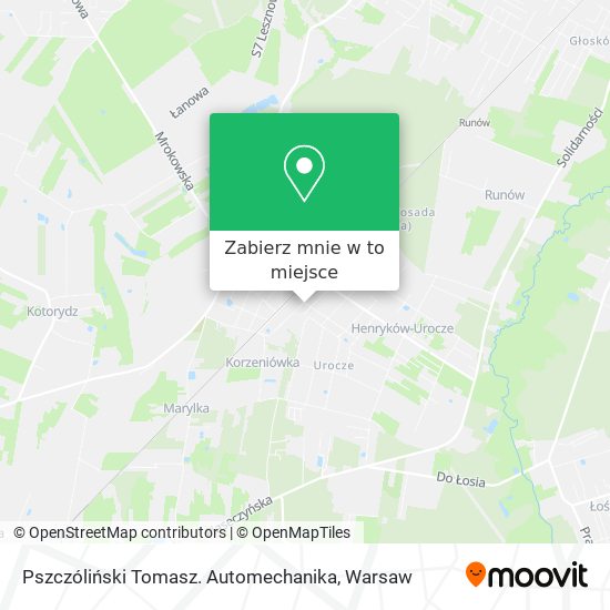 Mapa Pszczóliński Tomasz. Automechanika