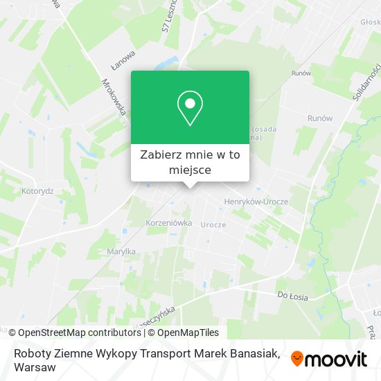 Mapa Roboty Ziemne Wykopy Transport Marek Banasiak