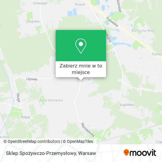 Mapa Sklep Spożywczo-Przemysłowy