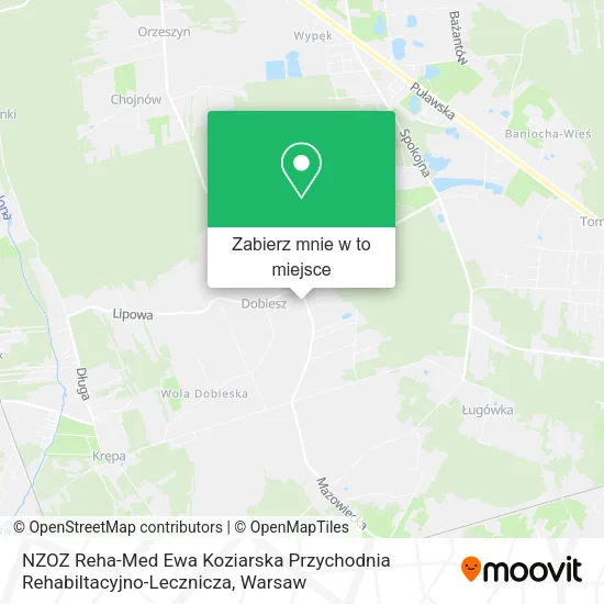 Mapa NZOZ Reha-Med Ewa Koziarska Przychodnia Rehabiltacyjno-Lecznicza