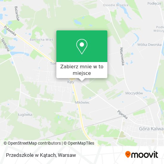 Mapa Przedszkole w Kątach