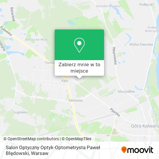 Mapa Salon Optyczny Optyk-Optometrysta Paweł Błędowski