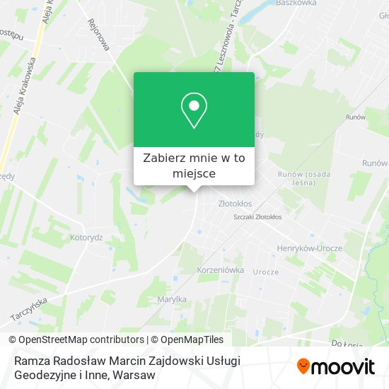 Mapa Ramza Radosław Marcin Zajdowski Usługi Geodezyjne i Inne